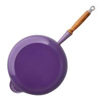 Сковорода чугунная 24 см Le Creuset Classic фиолетовая - 2 фото