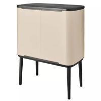 Ведро для мусора 34 л Brabantia Bo Touch Bin бежевое - 4 фото