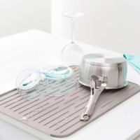 Коврик для сушки посуды силиконовый 32,5х43,8 см Brabantia Sink Side серый - 3 фото