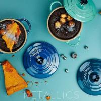 Кокотница керамическая 250 мл Le Creuset Metallics бирюзовая - 2 фото