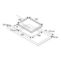 Газовая варочная панель 75,5х52,5 см Bertazzoni Modern P755CMODGNE черная - 4 фото