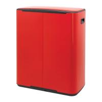 Мусорный бак 2x30 л Brabantia Bo Touch Bin красный - 4 фото