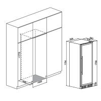 Винный шкаф на 160 бутылок Meyvel MV160-KBT2 черный - 21 фото