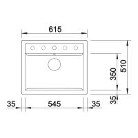 Кухонная мойка 61,5 см Blanco Dalago 6 черная - 5 фото