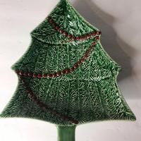 Сервировочное блюдо 27,5х23,5х5 см Bordallo Pinheiro CHRISTMAS зеленое - 3 фото