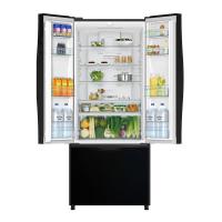 Холодильник French Door 178х75 см Hitachi French Bottom Freezer R-WB562PU9 GBK черное стекло - 2 фото