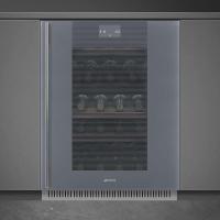 Встраиваемый винный шкаф на 38 бутылок 60х82 см Smeg Linea CVI138RS3 - 1 фото