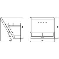 Пристенная вытяжка 75 см Smeg 50's Style KFAB75RD красная - 5 фото