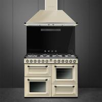 Стеновая панель 109,5х75 см Smeg KIT1TR41N черная - 1 фото