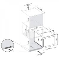 Встраиваемый винный шкаф на 28 бутылок Dunavox Build-IN DAB-28.65B - 2 фото