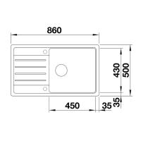 Кухонная мойка 86 см Blanco Legra XL 6 S кофе - 4 фото