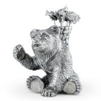 Набор шпажек с подставкой Медведь Vagabond House Woodland Creatures 7 пр оловянный - 2 фото