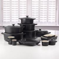 Кастрюля чугунная 24 см 5,3 л Le Creuset Signature матовая черная - 2 фото