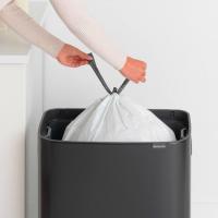 Мусорный бак 60 л Brabantia Bo Pedal Bin черный - 9 фото