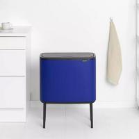 Ведро для мусора 34 л Brabantia Bo Touch Bin синее - 8 фото