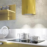 Настенная вытяжка 35 см Falmec Design Polar 35 Gold матовое античное золото - 3 фото