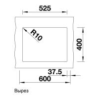 Кухонная мойка 55,5 см Blanco Subline 340/160-U кофе - 3 фото