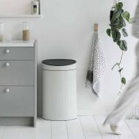 Мусорный бак 40 л Brabantia Touch Bin белый - 5 фото