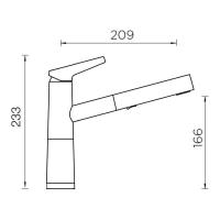 Смеситель Schock Cristalite SC-510-D эверест - 3 фото