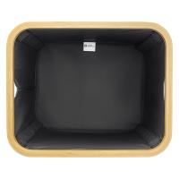 Корзина для белья 40х33 см 57 л Smart Solutions Neat Mid черная - 3 фото