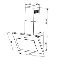 Настенная вытяжка 60х80,1 см LEX White Mika GS 600 белая - 4 фото