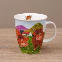 Кружка Высокогорные коровы 480 мл Dunoon Nevis Highland Animals - 7 фото