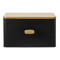 Хлебница 18х33,7 см Smart Solutions Irmel черная - 7 фото