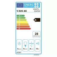 Настенная вытяжка 89,8 см V-ZUG AiroClearWall V6000 черная - 6 фото