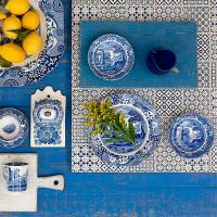 Столовый набор Spode Blue Italian 16 пр синий - 4 фото