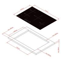 Индукционная варочная панель 80 см Kuppersberg High-Tech ICS 804 черная - 7 фото