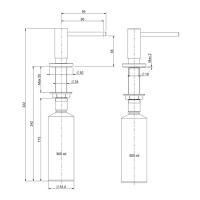 Дозатор 300 мл Reginox Steel - 3 фото