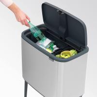 Мусорный бак 34 л Brabantia Bo Touch Bin стальной - 8 фото