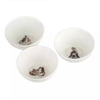 Набор салатников с подносом Royal Worcester Забавная фауна 4 пр белый - 5 фото