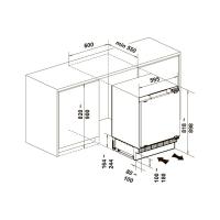 Встраиваемый холодильник 81х59,5 см LEX White RBI 102 DF белый - 2 фото