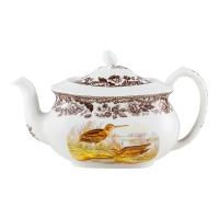 Чайник заварочный 1,3 л Spode Английские охотничьи мотивы белый - 1 фото