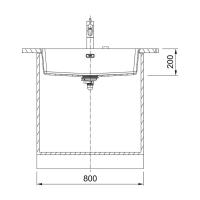 Кухонная мойка 75,3 см Franke Maris MRG 210/110-72 черный матовый - 3 фото