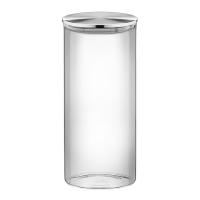 Банка с крышкой стеклянная 10х23 см 1,5 л Wilmax Thermo Glass прозрачная - 1 фото