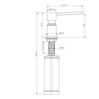 Дозатор 350 мл Paulmark Kraft Basis 401 антрацит - 2 фото