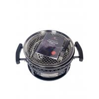 Угольный гриль 35х18 см Diamond Egg Tabletop Grill черный - 2 фото