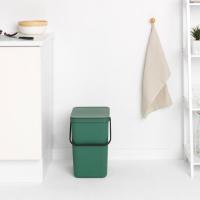 Мусорное ведро 25 л Brabantia Sort&Go зеленая сосна - 5 фото