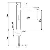 Смеситель Webert Conic сатиновый хром - 2 фото