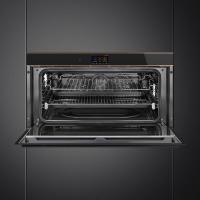 Многофункциональный духовой шкаф 90 см Smeg Dolce Stil Novo SFPR9604NR черный - 4 фото