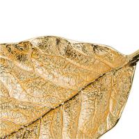 Сервировочное блюдо 50х23 см Michael Aram New Leaves золотое - 2 фото