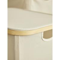 Корзина для белья 40х33 см 20 л Smart Solutions Neat Low бежевая - 16 фото