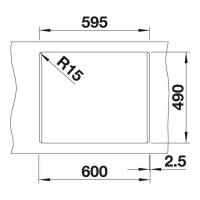 Кухонная мойка 61,5 см Blanco Naya 6 кофе - 7 фото