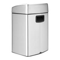 Ведро для мусора 10 л Brabantia Touch Bin стальное - 3 фото