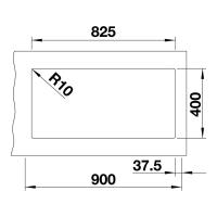 Кухонная мойка 85,5 см Blanco Subline 480/320-U черная - 3 фото