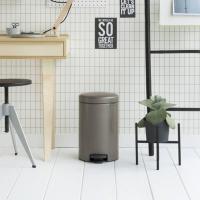 Мусорный бак с педалью 20 л Brabantia NewIcon серый - 4 фото