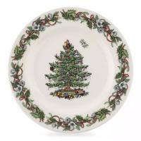 Тарелка закусочная 20 см Spode Christmas Tree белая - 1 фото