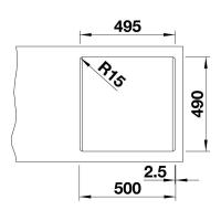 Кухонная мойка 51,5 см Blanco Pleon 5 черная - 4 фото